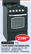 Dixon 4 Plate Compact Freestanding Stove-Each