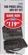 109 Piece Drill And Bit Set