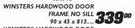 Kayo Winsters Hardwood Door Frame No Sill-90 x 45 x 813