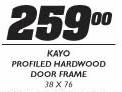 Kayo Profiled Hardware Door Frame-38 x 76