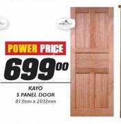 Kayo 5 Panel Door-813mm x 2032mm