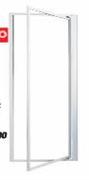 Duro Return Panel Shower Door White/Clear-900mm