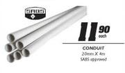 Conduit SABS Approved-20mm x 4m Each