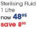 Milton Sterillising Fluid 1 Litre-Each