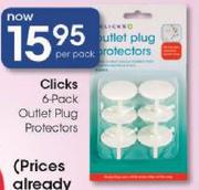Clicks 6-Pack Outlet Plug Protectors-Per Pack