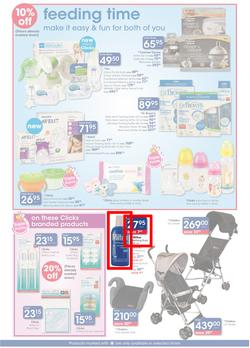 Clicks : You Pay Less, Baby Savings (25 Oct - 10 Nov 2013), page 3