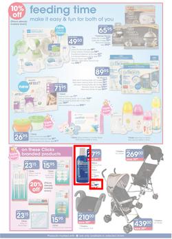 Clicks : You Pay Less, Baby Savings (25 Oct - 10 Nov 2013), page 3