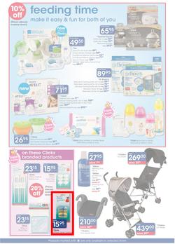 Clicks : You Pay Less, Baby Savings (25 Oct - 10 Nov 2013), page 3