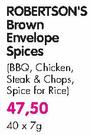 Robertson's Brown Envelope Spices-40x7g Each