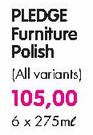 Pledge Furniture Polish(All Variants)-6x275ml Each