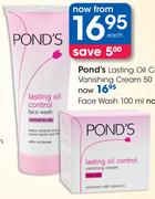 Pond's Lasting Oil Control Vanishing Cream-50ml Each