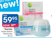 Garnier Hydra Match Moisturiser-50ml Each