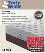 Forty Winks Wembley 152cm Queen Base Set