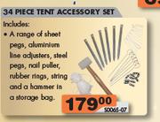 34 Piece Tent Accessory Set