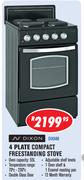 Dixon 4 Plate Compact Freestanding Stove DIX54B
