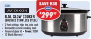 Dixon 6.5L Slow Cooker (Brushed Stainless Steel) SC065