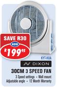 Dixon 30cm 3 Speed Fan KYT-HUA