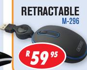 Compact Travel Mouse Retractable M-296