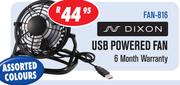 Dixon USB Powered Fan FAN-816