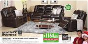 Grafton Everest 3 Piece Bolero 5 Action Recliner Leather Lounge Suite