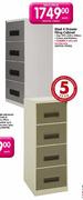Steel 4 Drawer Filing Cabinet Each
