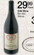 Odd Bins Bin 600 Shiraz-750ml