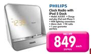 Philips Clock Radio With Ipod5 Dock AJ5305 
