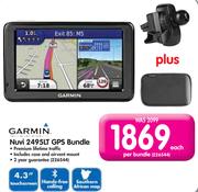 Garmin Nuvi 2495LT GPS Bundle