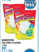 Marltons Cat Litter Crystals-2x1.5KG