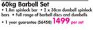 Trojan 60kg Barbell Set-Per Set