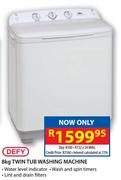 Defy 8kg Twin Tub Washing Machine