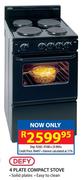 Defy 4 Plate Compact Stove