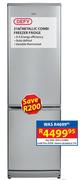 Defy 316Ltr Metallic Combi Freezer Fridge