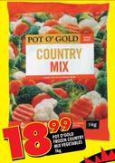 Pot O' Gold Frozen Country Mix Vegetables-1kg