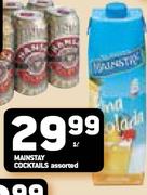 Mainstay Cocktails-1Ltr