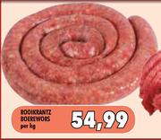 Rooikrantz Boerewors-Per kg