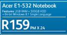 Acer E1-523 Notebook-On Telkon Simple