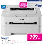 Brother Mono LAser Printer Plus Toner HL-2130
