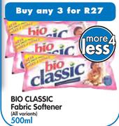 Bio Classic Fabric Softener (All Variants)-3x500ml