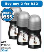 Axe Roll On (All Variants)-3x50ml
