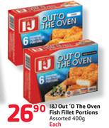 I&J Out 'O The Oven Fish Fillet Portions-400gm Each