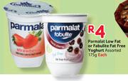 Parmalat Low Fat or Fabulite Fat Free Yoghurt-175gm Each