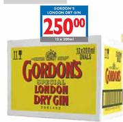 Gordon's London Dry Gin-12x200ml