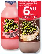 Parmalat Steri Stumpie Low Fat Flavoured Milk Assorted-350ml Each