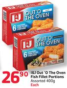 I&J Out 'O The Oven Fish Fillet Portions Assorted-400g Each