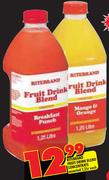 Ritebrand Fruit Drink Blend Concentrate Assorted-1.25L Each