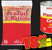 Ritebrand Peanuts/Peanuts & Raisins-450g