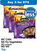 Mccain Stir Fry Vegetables(All Variants)-3x1Kg