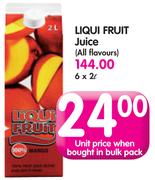 Liqui Fruit Juice (All Flavours)-6x2L