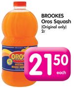 Brookes Oros Squash (Original Only)-2L